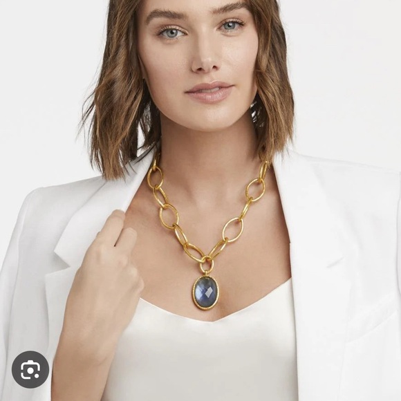 Julie Vos Fleur De Lis Statement Necklace - Retails $395